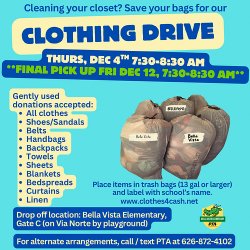 clothing drive information